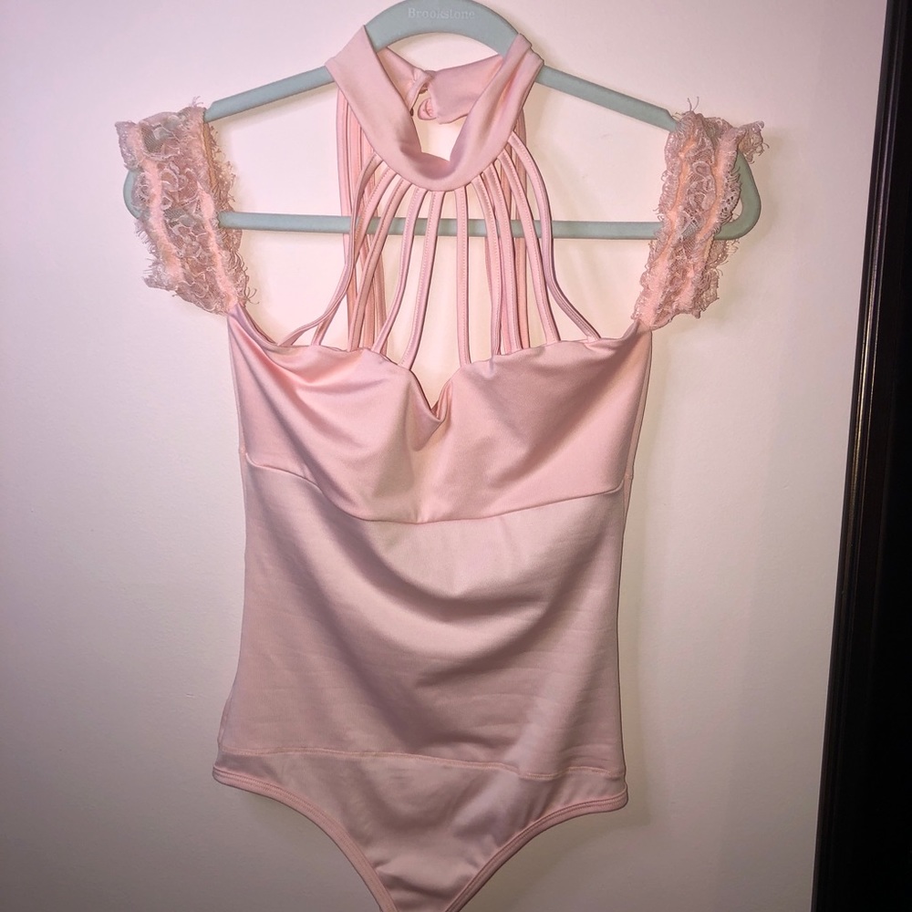 Pale pink bodysuit